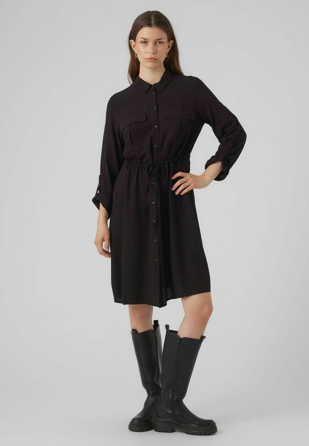 

Платье-рубашка Vero Moda, цвет black