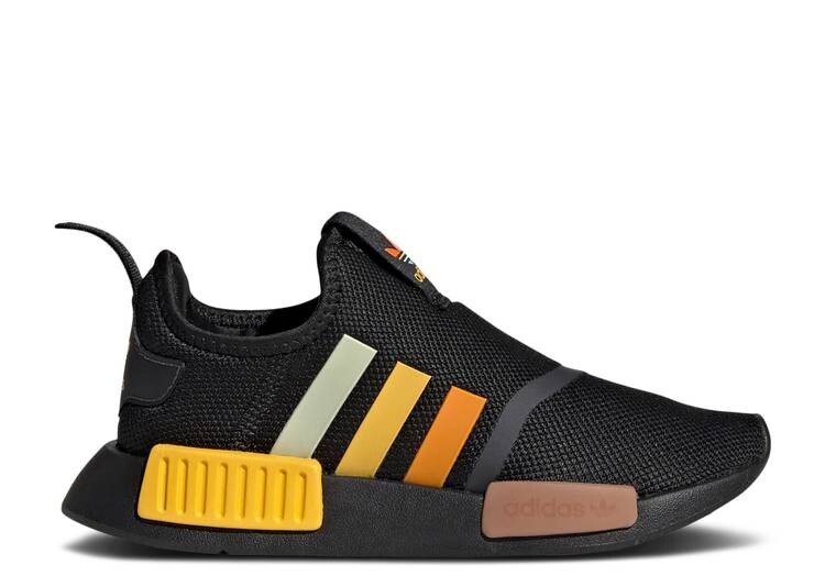 Кроссовки Adidas NMD 360 LITTLE KID 'BLACK CLAY STRATA', черный adidas спортивные кроссовки без шнуровки nmd 360 little kid черный