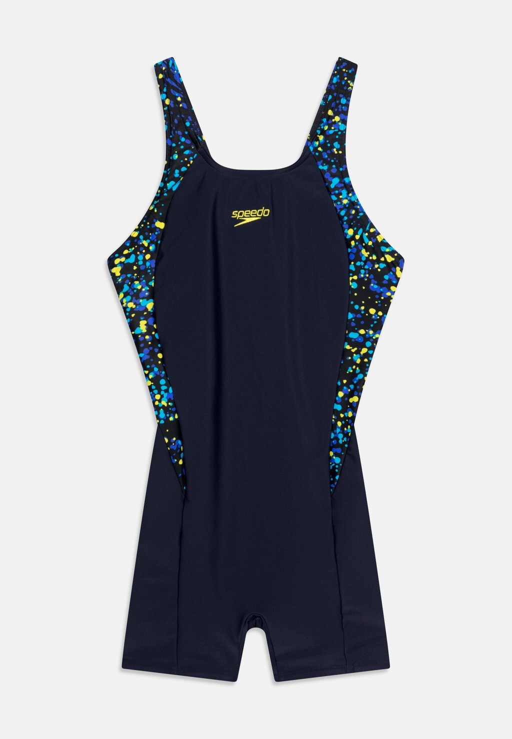 

Купальник Girls Printed Panel Legsuit Speedo, цвет black/blue