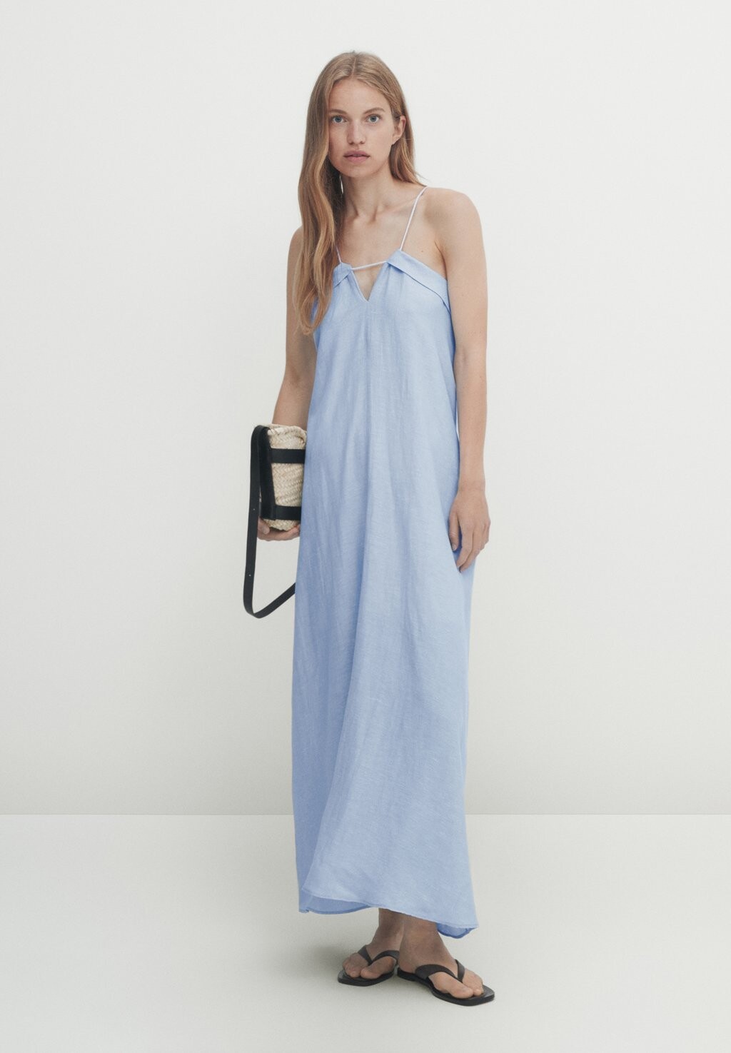 

Летнее платье Massimo Dutti, синий