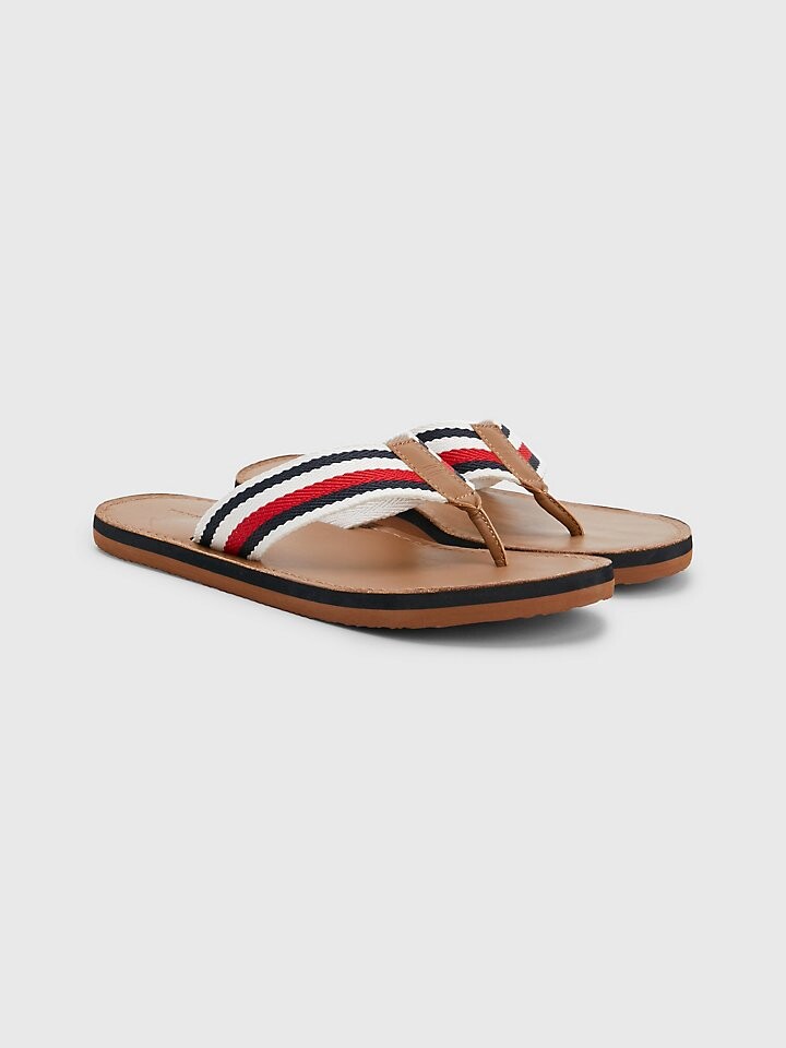 

Пляжные сандалии с фирменными полосками Tommy Hilfiger