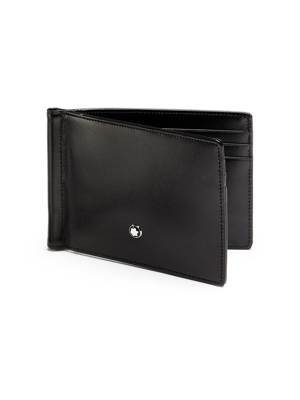 Кожаный кошелек для бумаг Montblanc, черный