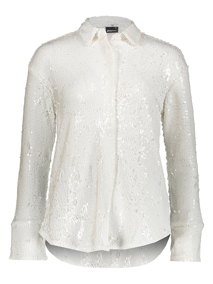 Блуза Gina Tricot Hemd, кремовый