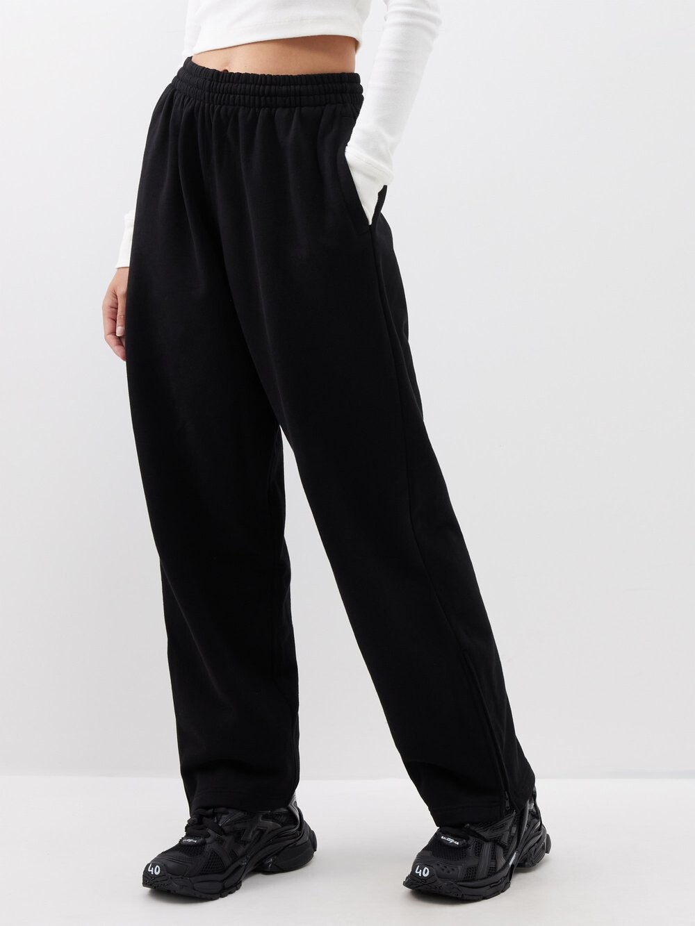 

Спортивные брюки из хлопкового джерси из коллаборации с hailey bieber WARDROBE.NYC, черный