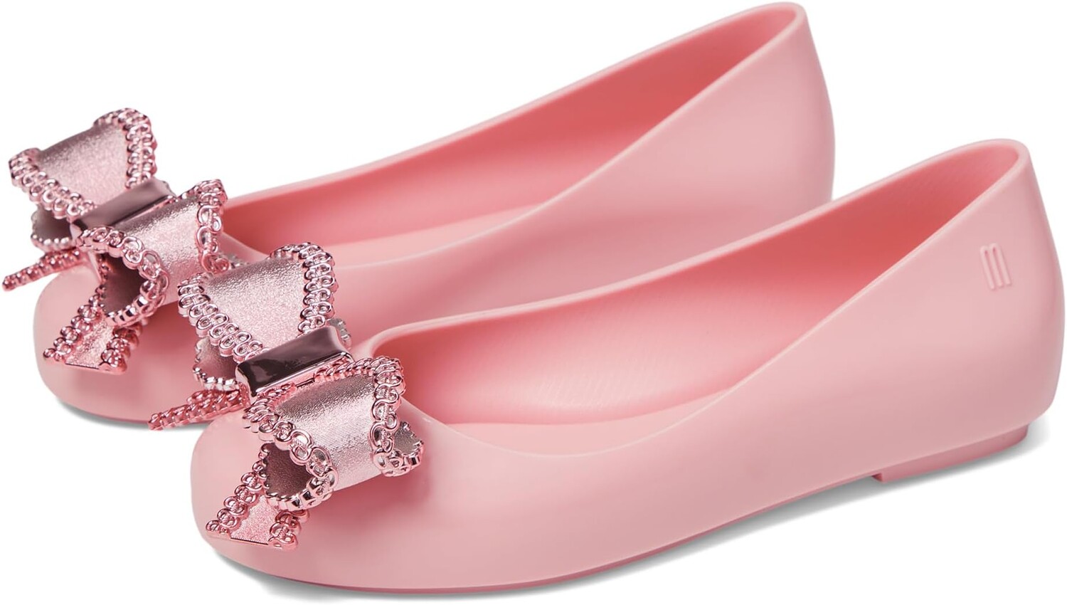 

Туфли на плоской подошве Mini Melissa Sweet Love INF, цвет Pink/Metallic Pink