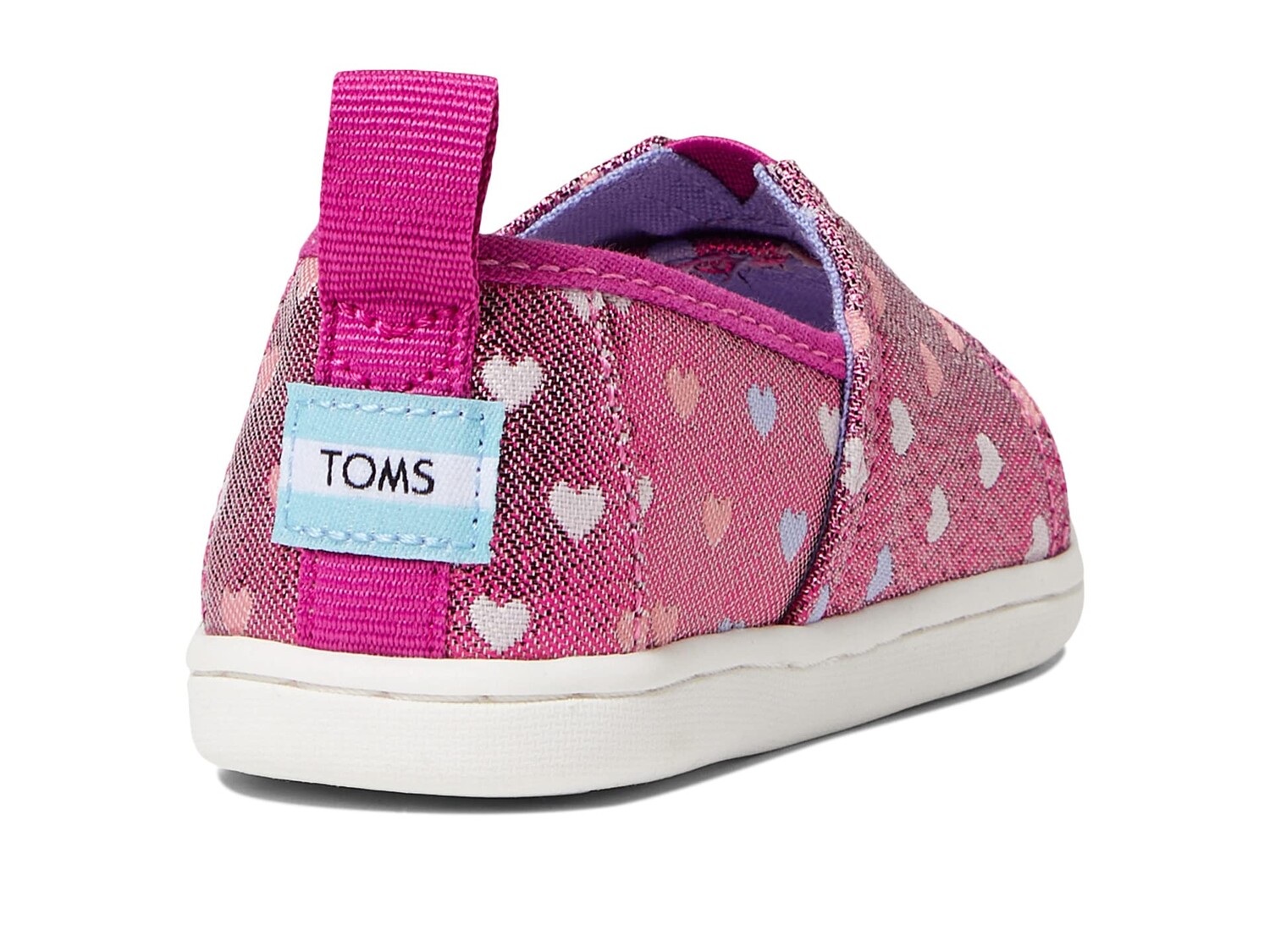 

Лоферы TOMS Kids Tiny Glimmer Hearts Alpargata (Toddler/Little Kid)
