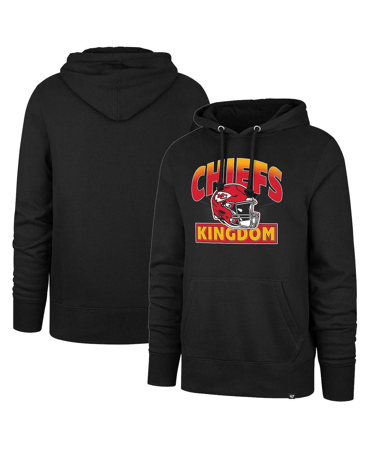 лилейник канзас сити кикер Мужской черный пуловер с капюшоном Kansas City Chiefs Headline '47 Brand
