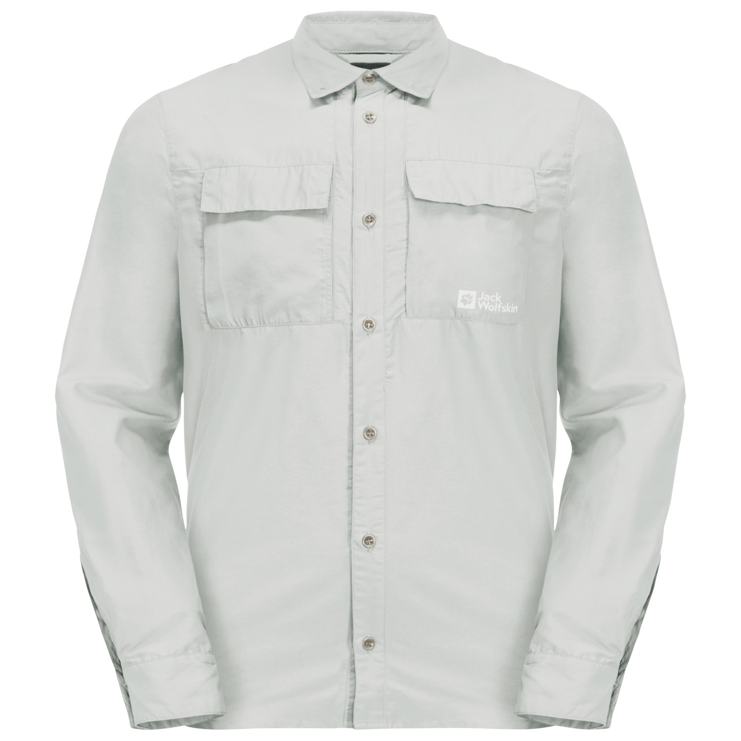 Рубашка Jack Wolfskin Barrier L/S Shirt, цвет Cool Grey