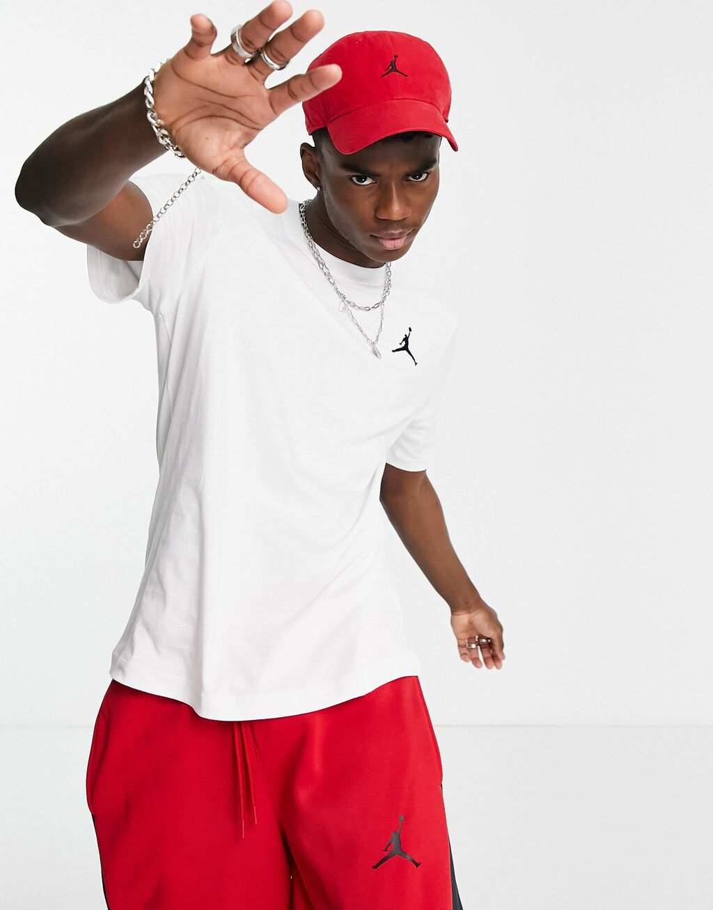 

Белая футболка с мини-логотипом Jordan Jumpman, Белый