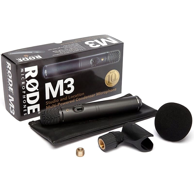 

Конденсаторный микрофон RODE M3 Multi-Powered Cardioid Condenser Microphone