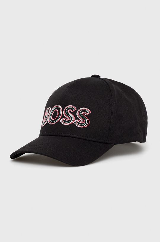 

Хлопковая шапка BOSS BOSS GREEN Boss, черный