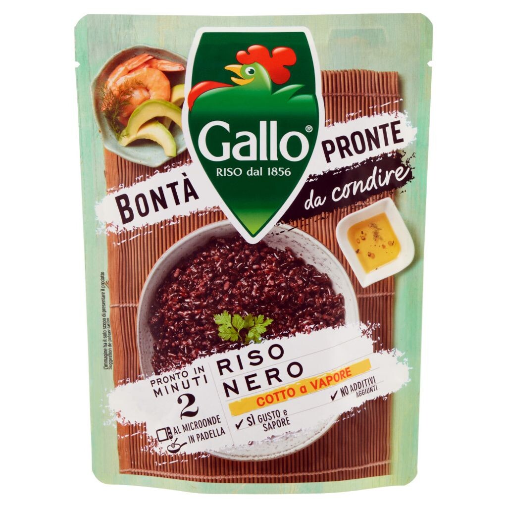 

6x Gallo Riso Rise Bontà Pronte Nero 250 г