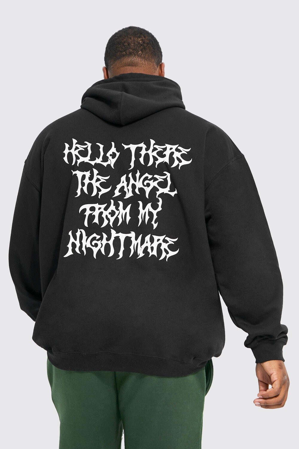 

Худи plus blink 182 license Boohoo, черный