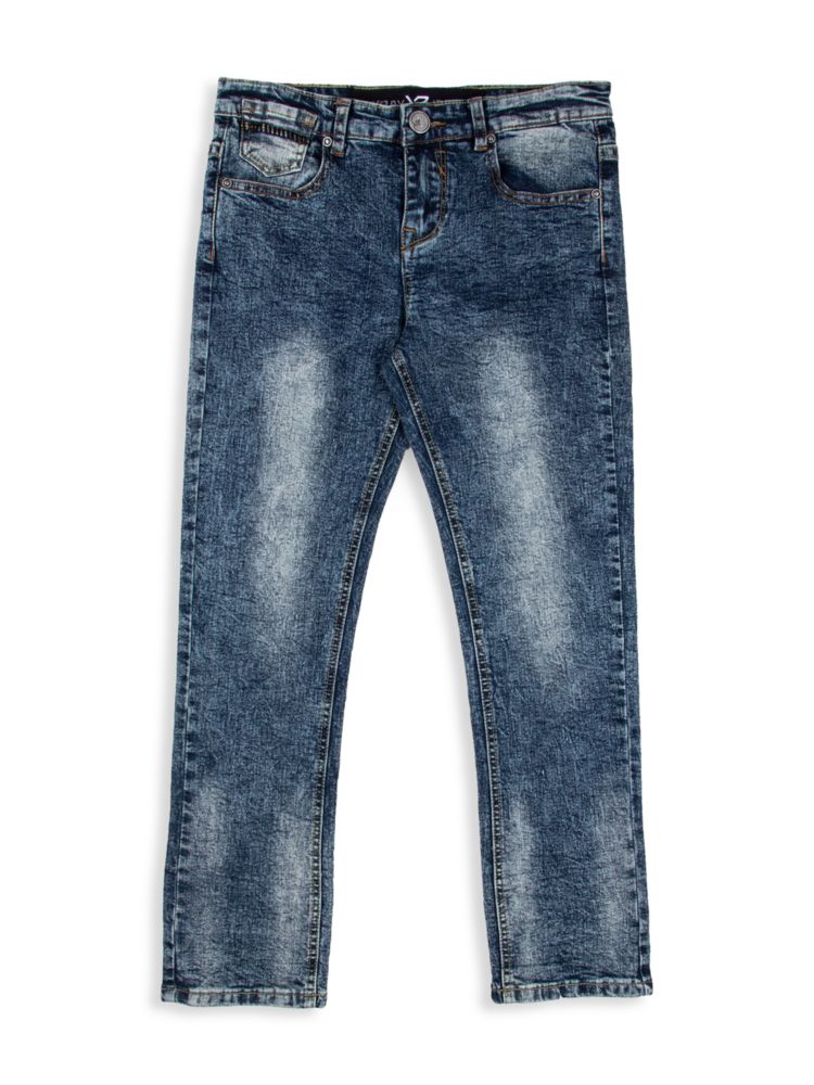 Потертые узкие джинсы для мальчиков X Ray, синий потертые джинсы для мальчика x ray синий