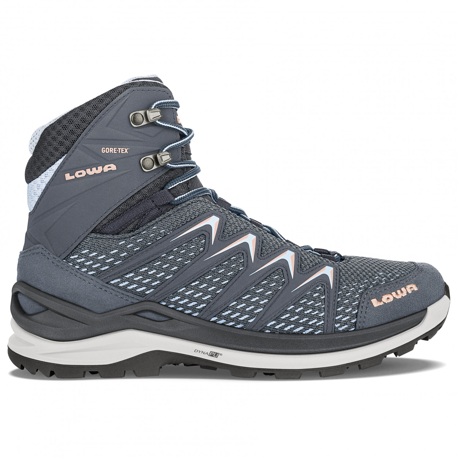 Ботинки для прогулки Lowa Women's Innox Pro GTX MID, цвет Steel Blue/Salmon