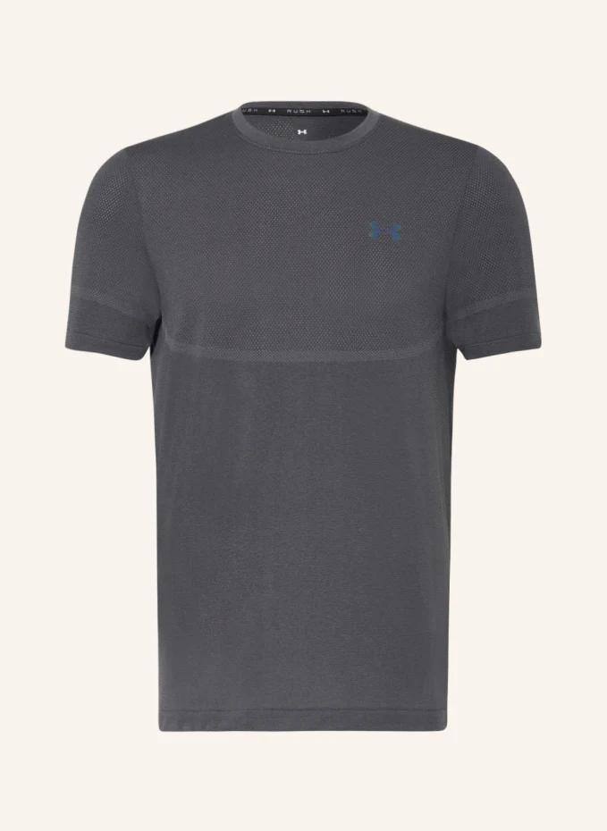 

Футболка rush seamless legacy с сеткой Under Armour, серый