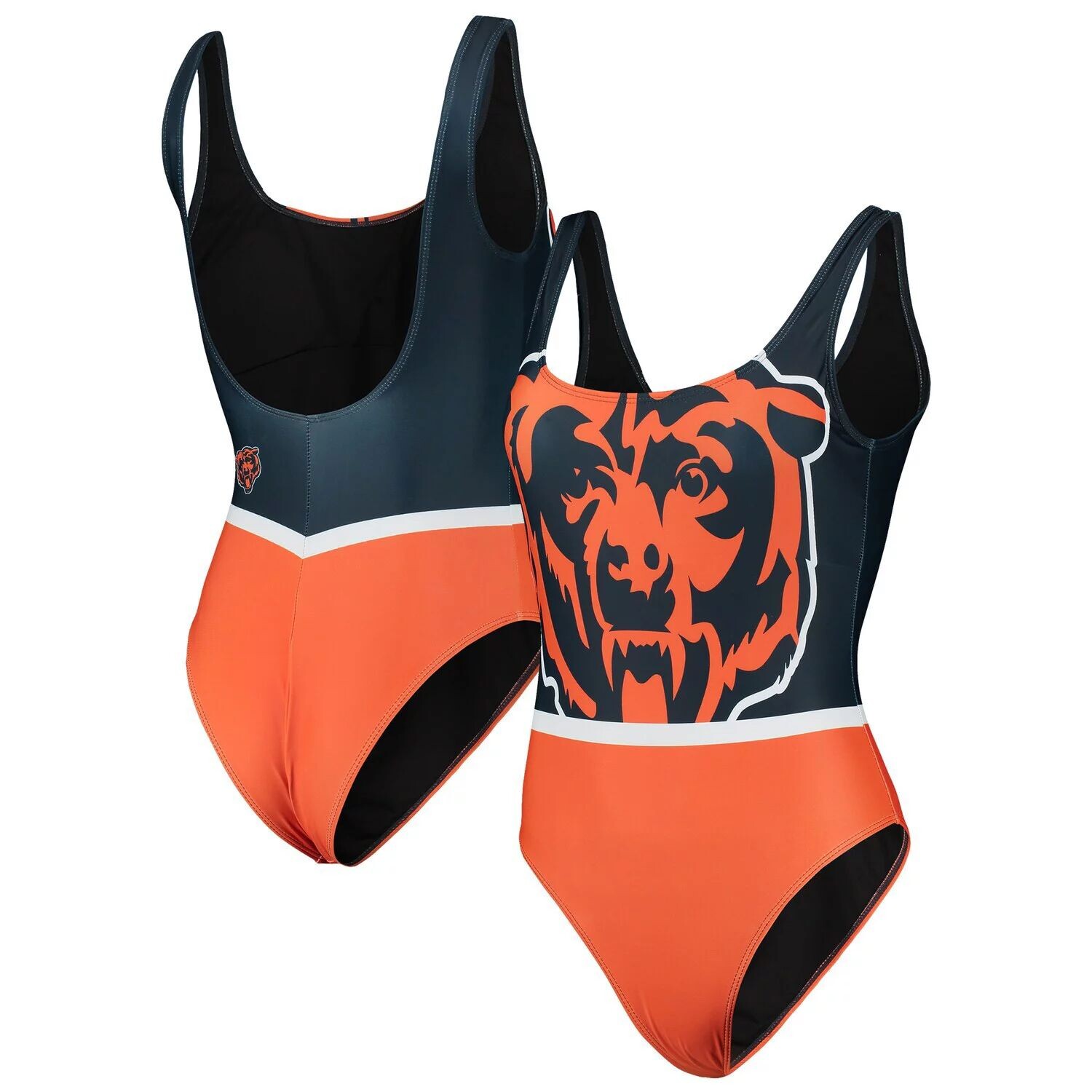 

Женский цельный купальник FOCO темно-синего цвета Chicago Bears Team