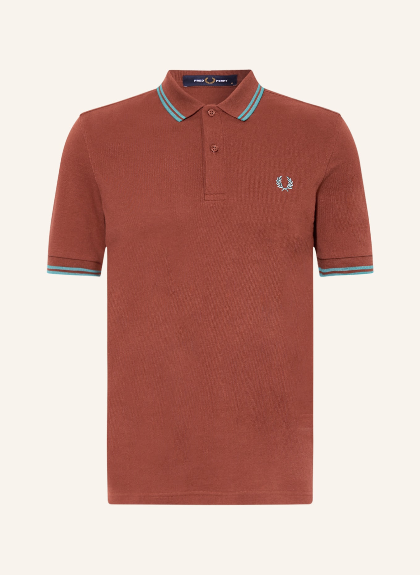 Рубашка поло FRED PERRY Piqué M3600 Slim Fit кроссовки fred perry porcelain blanco