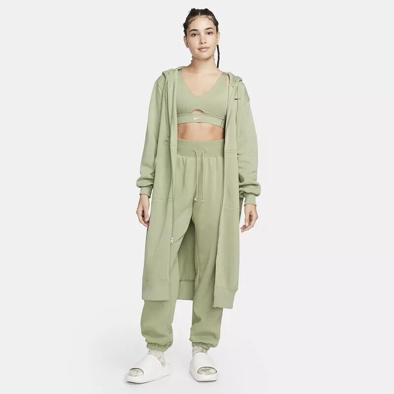 

Женская объемная длинная худи с молнией во всю длину Nike Sportswear из флиса Phoenix