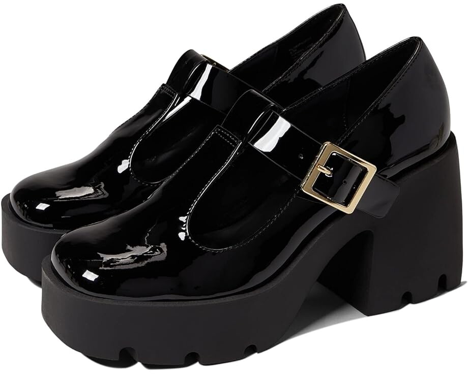 

Лоферы Steve Madden Paloma Heeled Loafer, цвет Black Patent