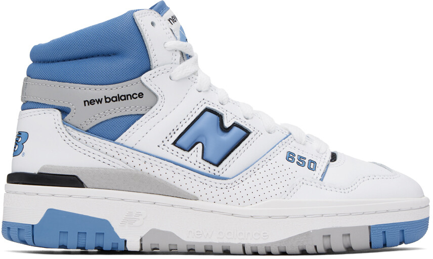 

Бело-синие кроссовки New Balance 650, Синий