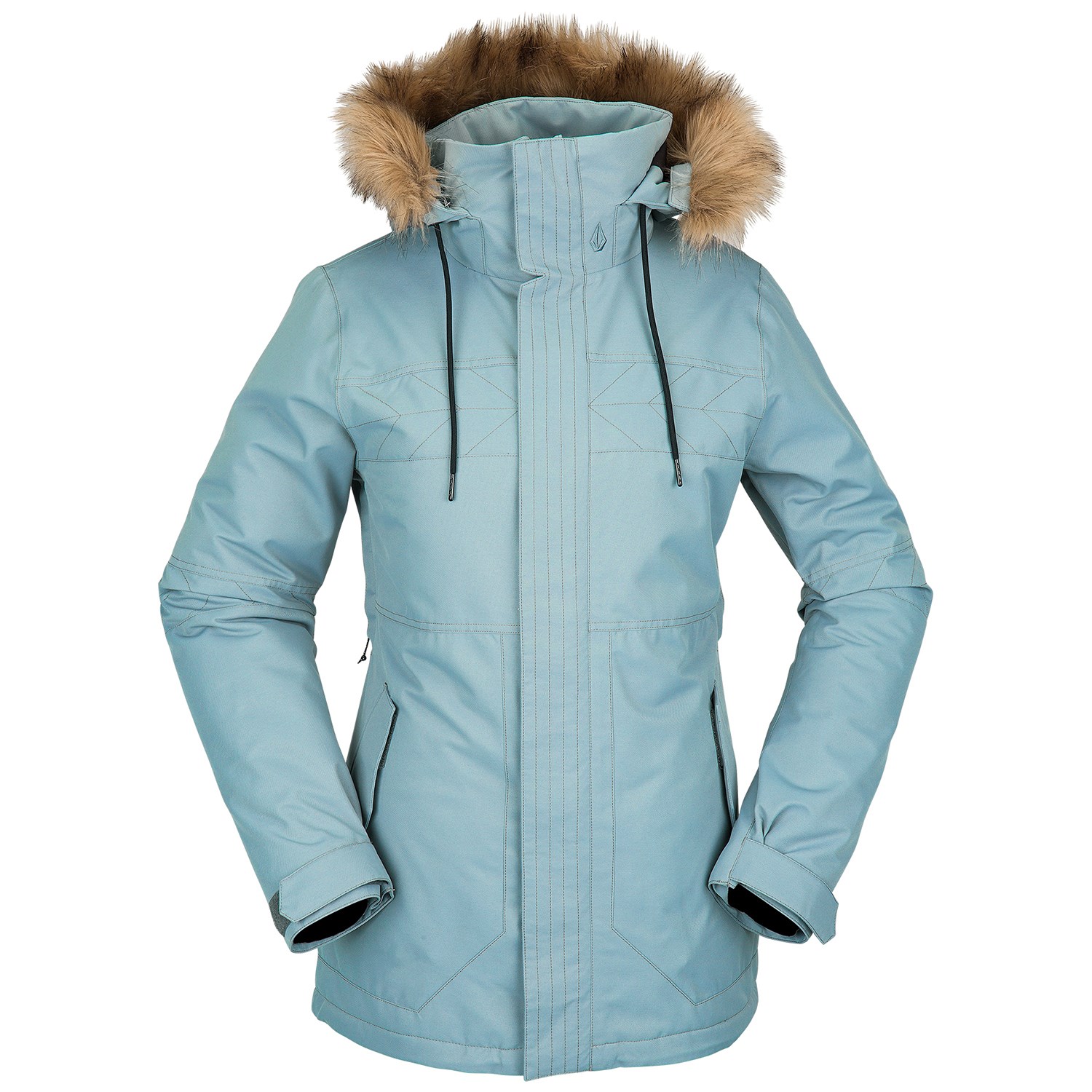 Утепленная куртка Volcom Fawn Insulated, зеленый цена и фото