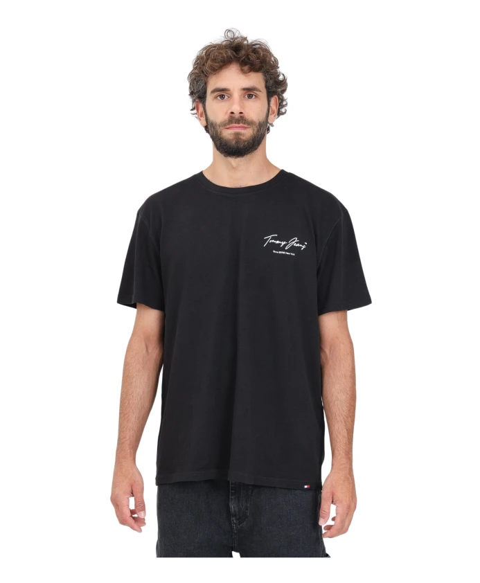 

Футболка с короткими рукавами и графикой Tommy Jeans, черный