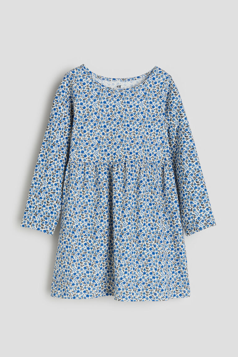 Платье из хлопкового джерси H&M, синий