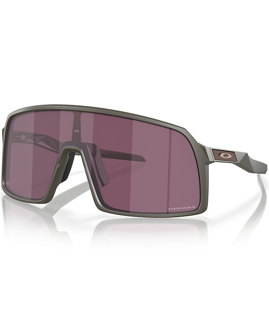Мужские прямоугольные солнцезащитные очки Oakley OO9406-A437 Shield, зеленый