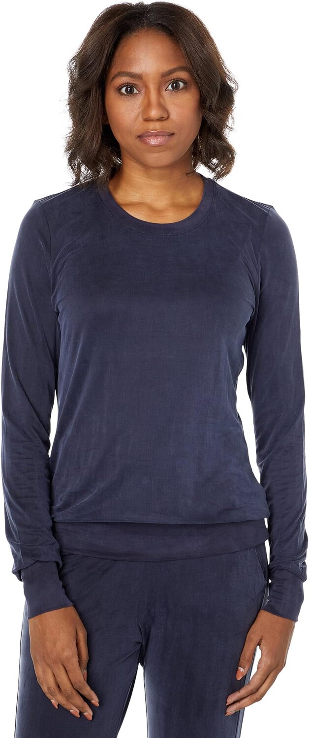 

Топ Commando Vegan Silk Crew Neck Top CUP201, цвет Steel Blue