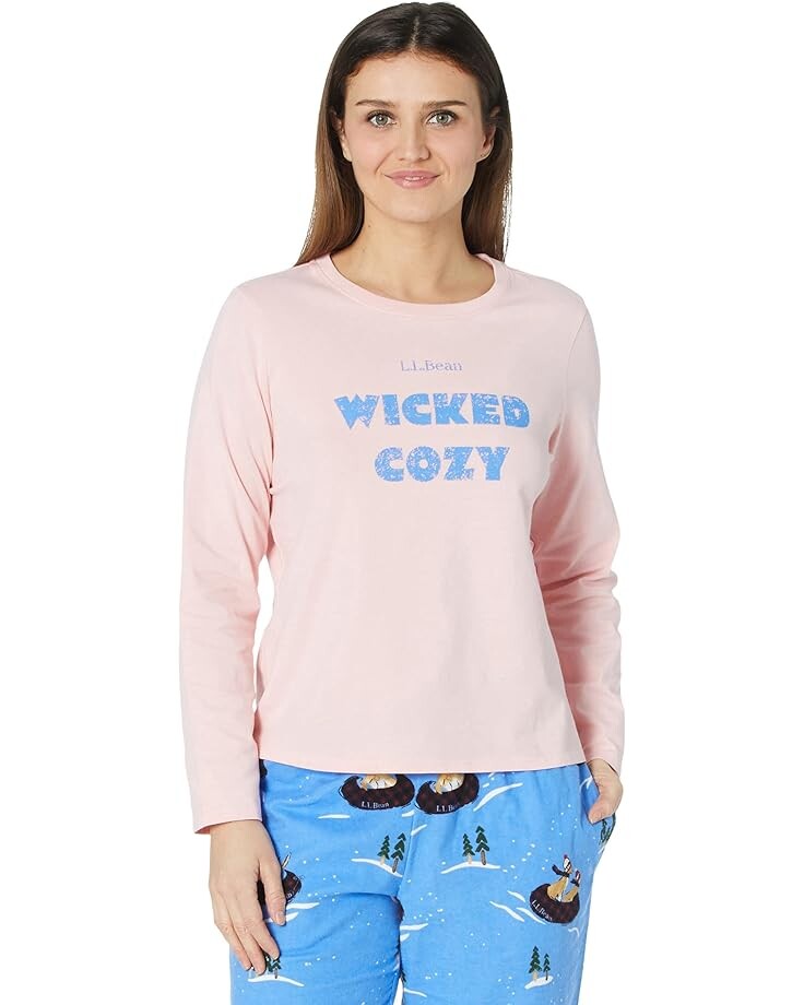 

Пижамный комплект L.L.Bean Petite Camp Pajama Set, цвет Blush