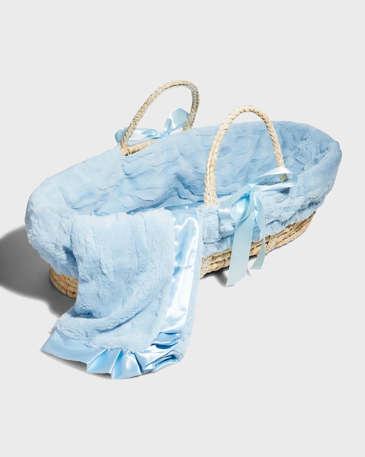 

Синий приемный комплект одеяла и корзины Little Scoops, цвет Blue