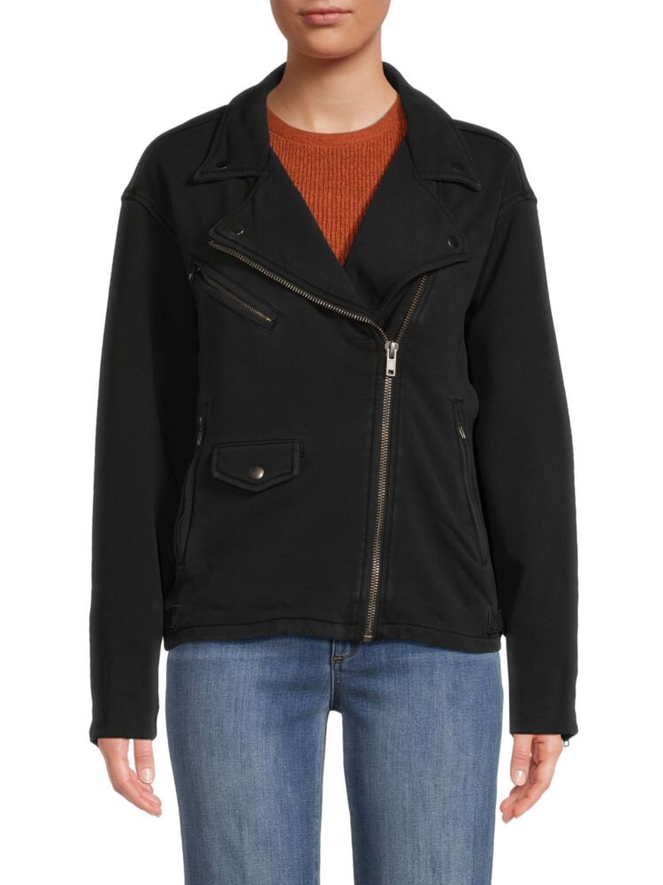 

Мотоциклетная куртка на молнии Vintage Havana, цвет Washed Black