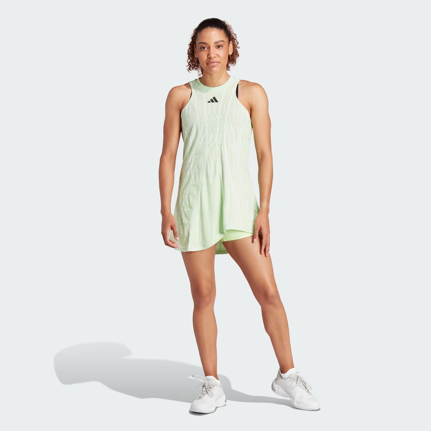 

Теннисное платье Airchill Pro Adidas, цвет Semi Green Spark/Green Spark