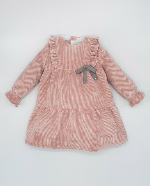 Розовое платье с рюшами для девочки Fina Ejerique, розовый цена и фото