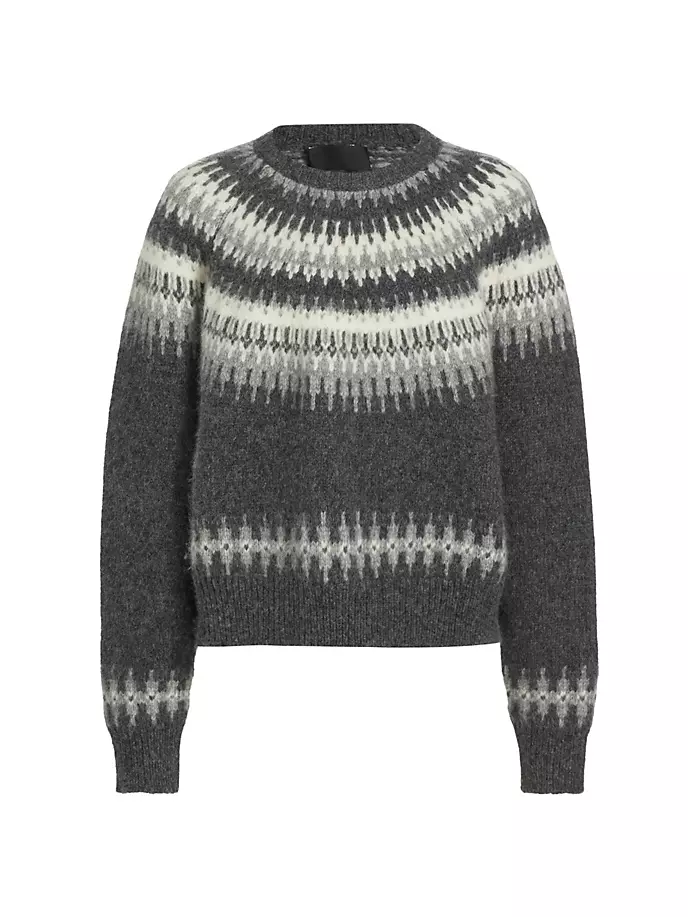 

Свитер Genevive в стиле Fair-Isle Nili Lotan, серый