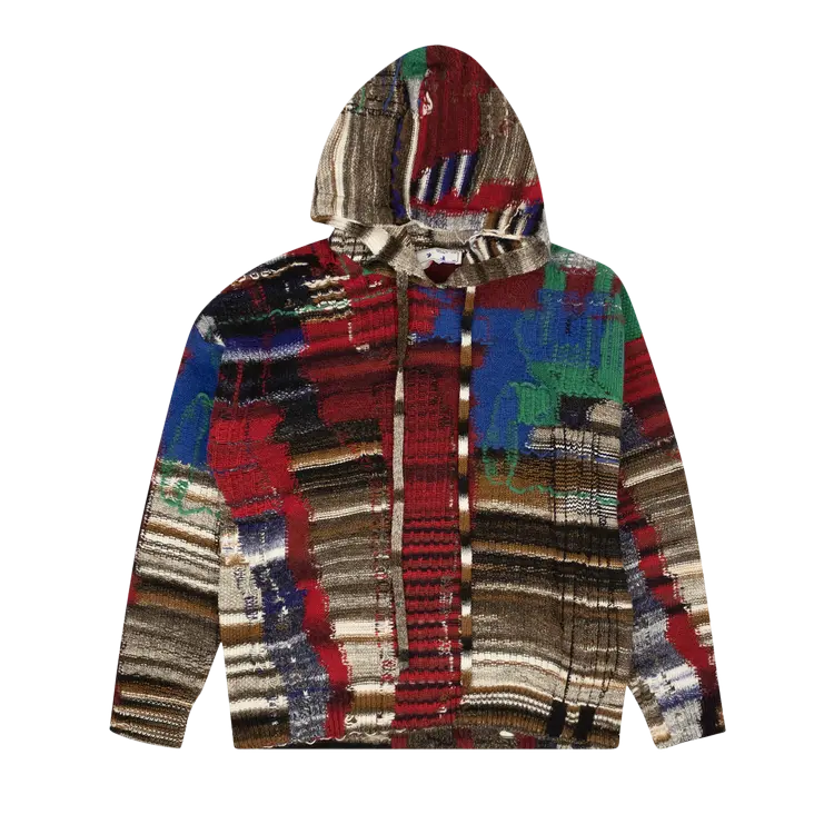 

Худи Off-White Arrow Tab Chaos Knit 'Multicolor/White', разноцветный