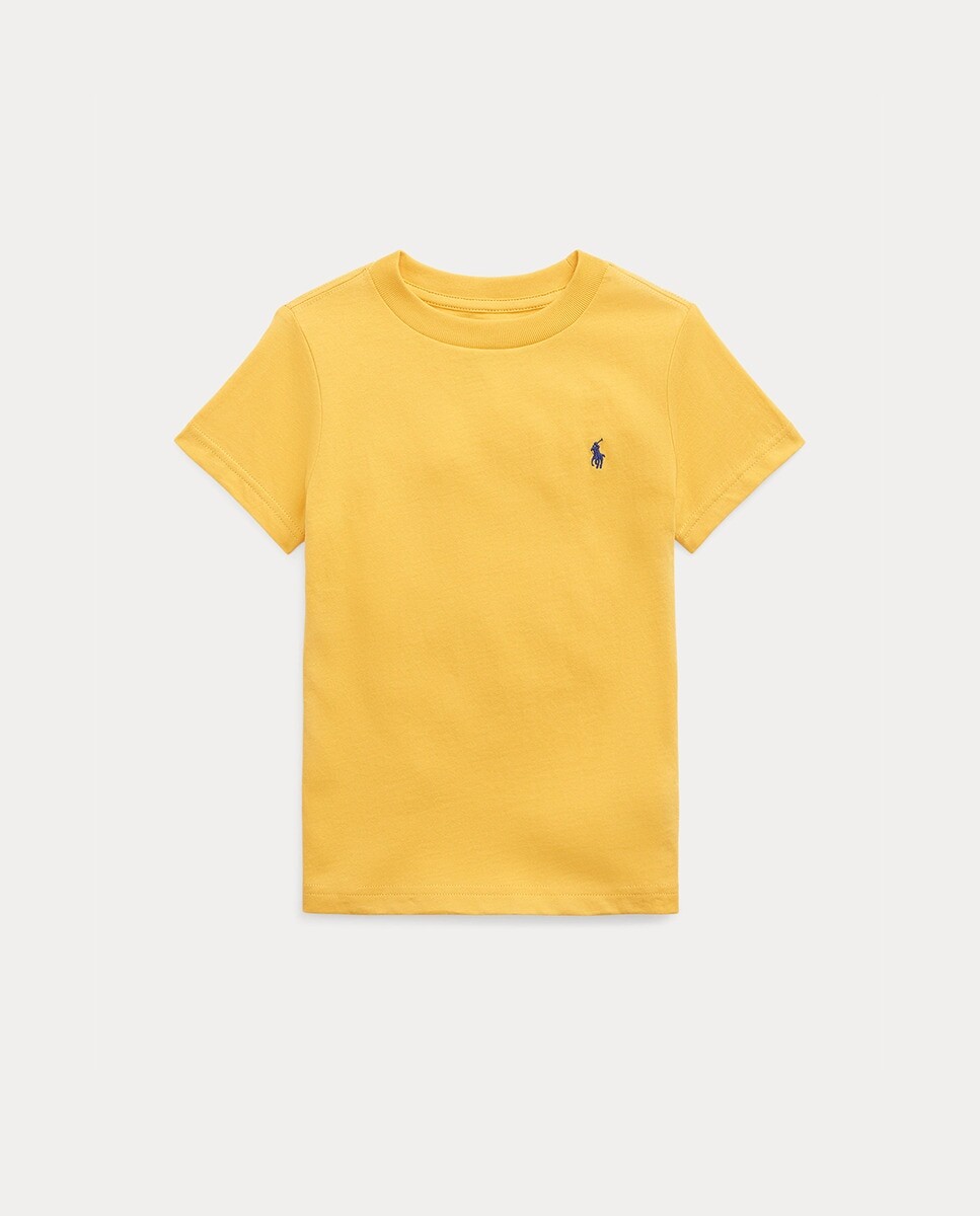 

Желтая футболка для мальчика из 100% хлопка Polo Ralph Lauren, желтый