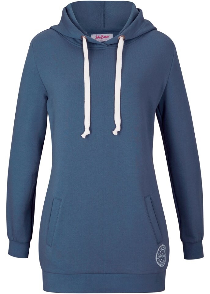 

Длинная толстовка с капюшоном и длинными рукавами John Baner Jeanswear, синий
