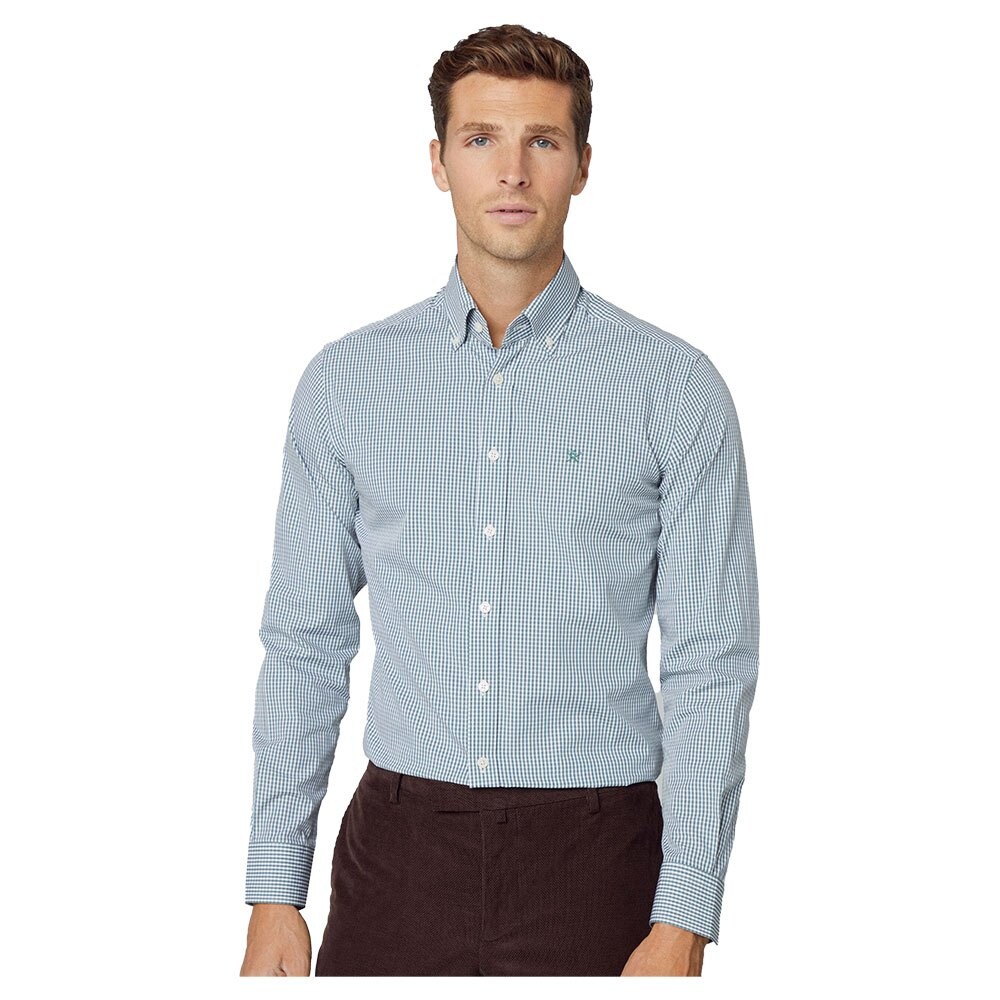 

Рубашка с длинным рукавом Hackett Essential Gingham, зеленый
