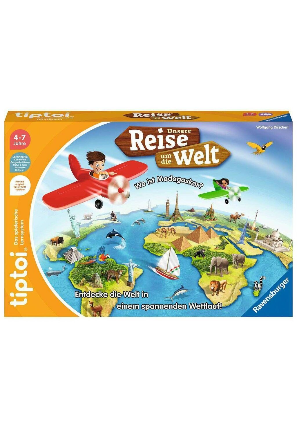 

Настольная игра TIPTOI UNSERE REISE UM DIE WELT Ravensburger, цвет mehrfarbig