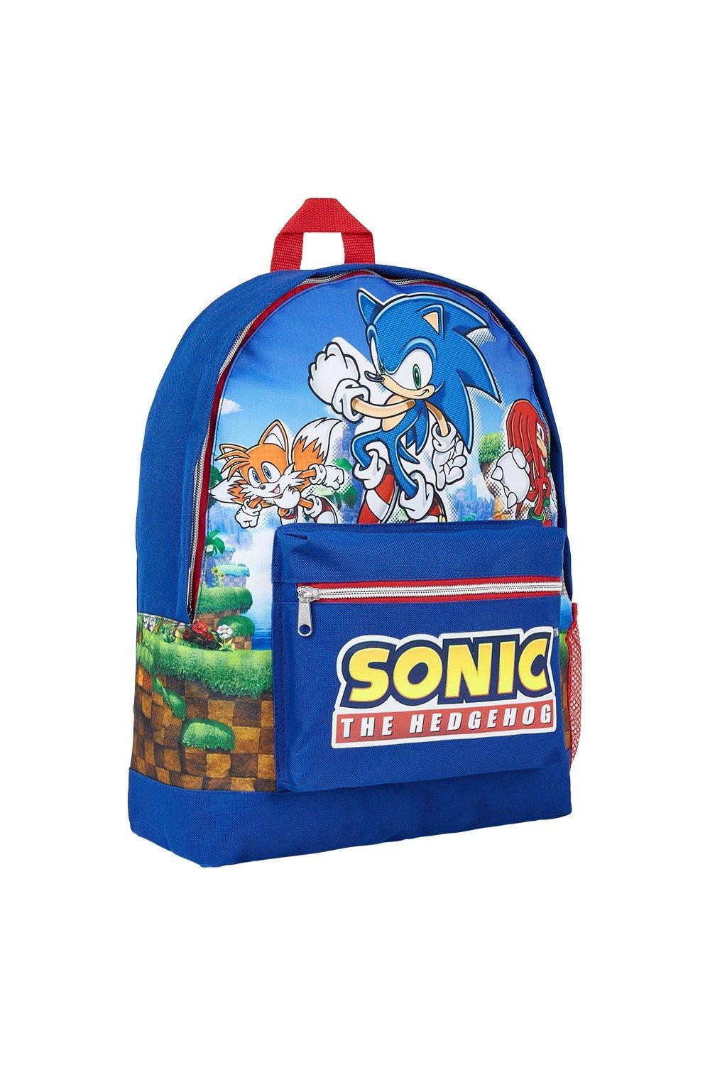 Рюкзак большой емкости Sonic the Hedgehog, синий командный рюкзак beaver для девочек и мальчиков забавный дорожный ранец для подростков школьная сумка