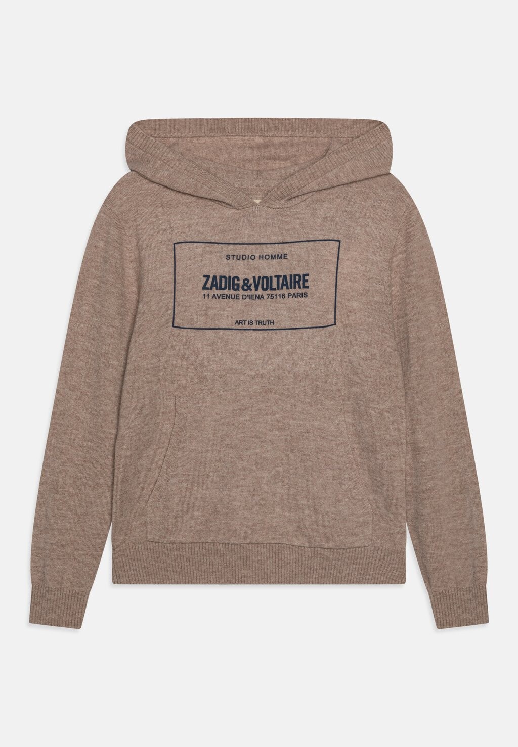 

Вязаный свитер HOODED Zadig & Voltaire, цвет beige chine
