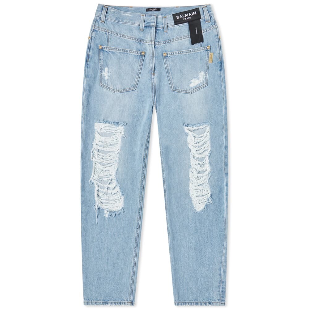 

Джинсы-бойфренды Balmain, синий