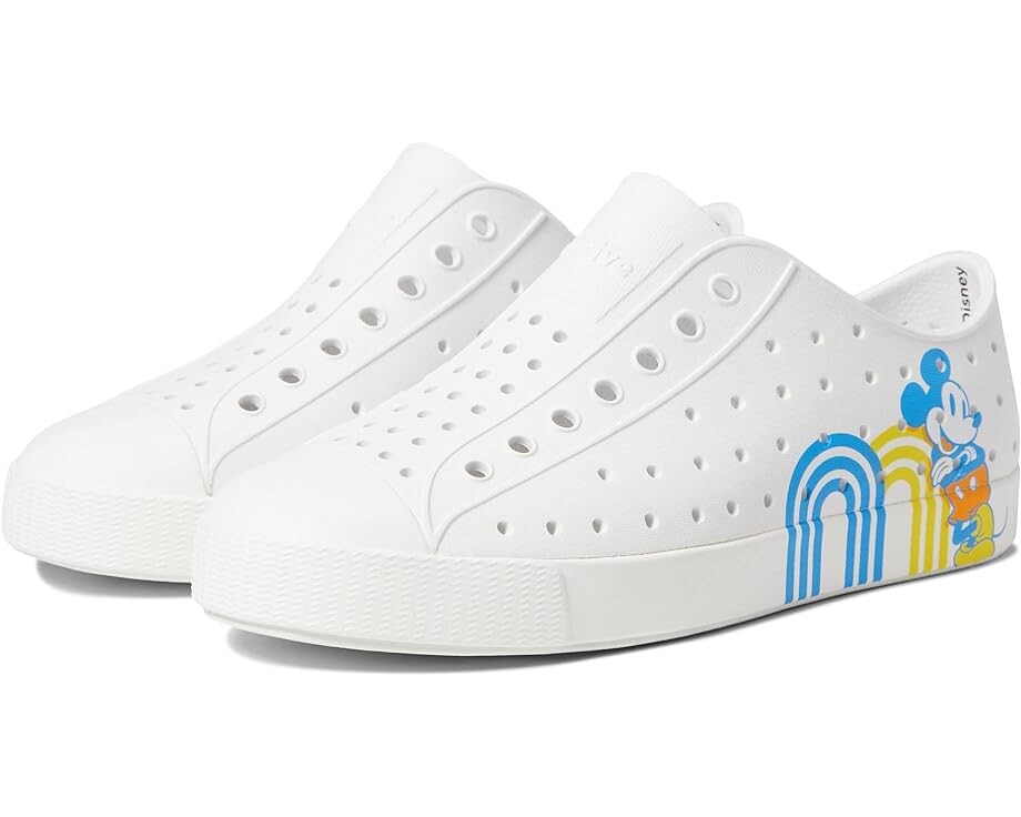 

Кроссовки Native Shoes Jefferson Print Slip-On Sneakers, цвет Shell White/Shell White/Positive Mickey