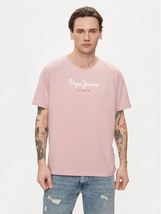

Футболка стандартного кроя Pepe Jeans, розовый