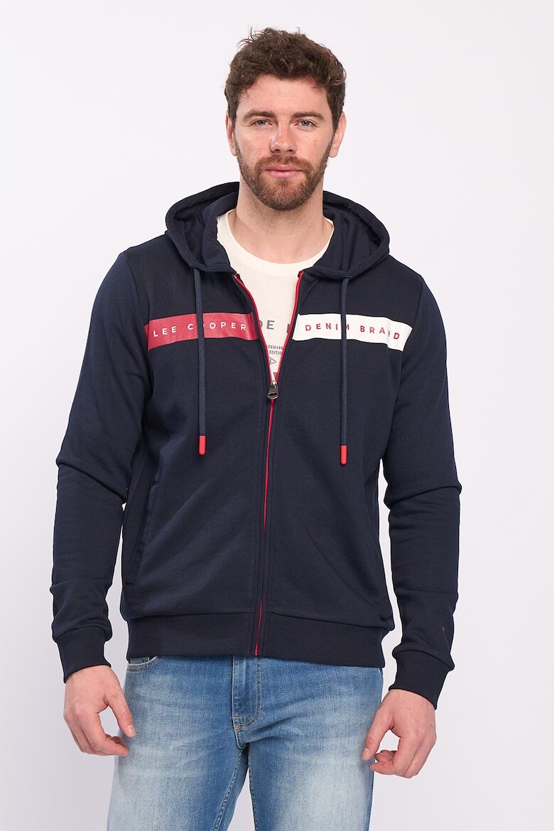 

Толстовка с молнией и логотипом Lee Cooper, красный