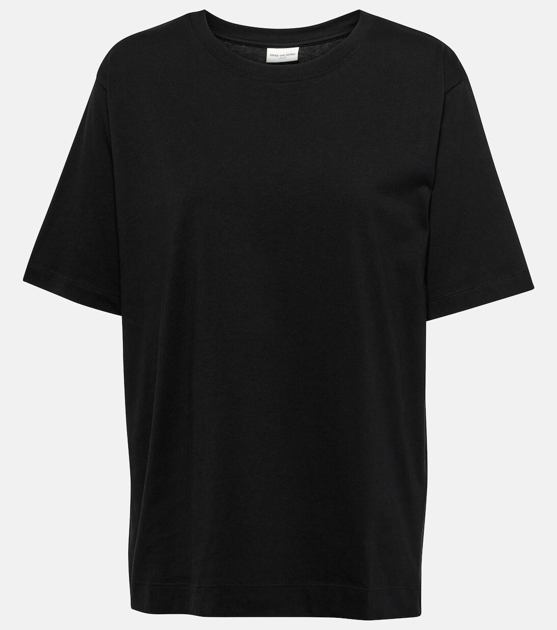 

Футболка из хлопкового джерси Dries Van Noten, черный