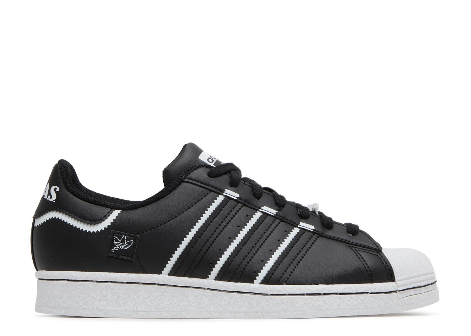 

Кроссовки adidas Superstar 'Black White', черный