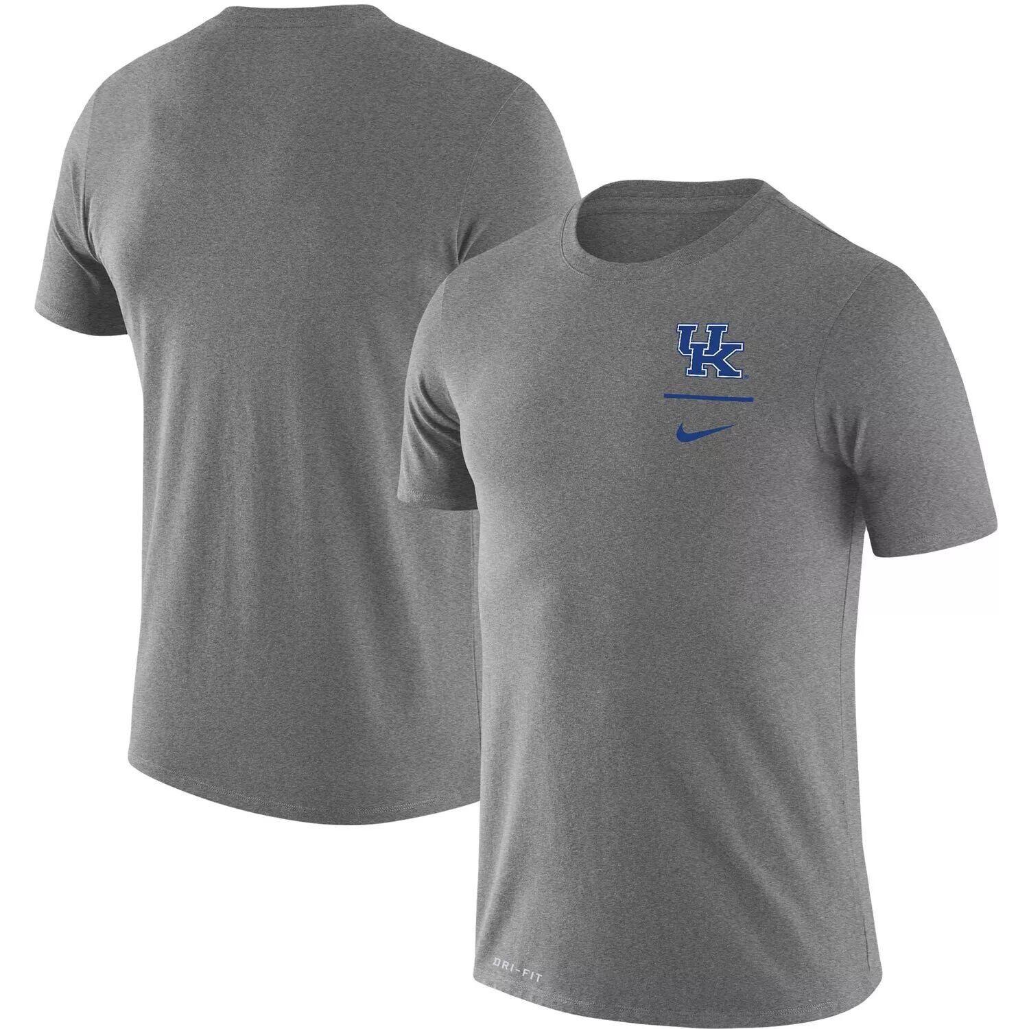 

Мужская футболка Nike Heathered Grey Kentucky Wildcats с логотипом Stack Legend Performance